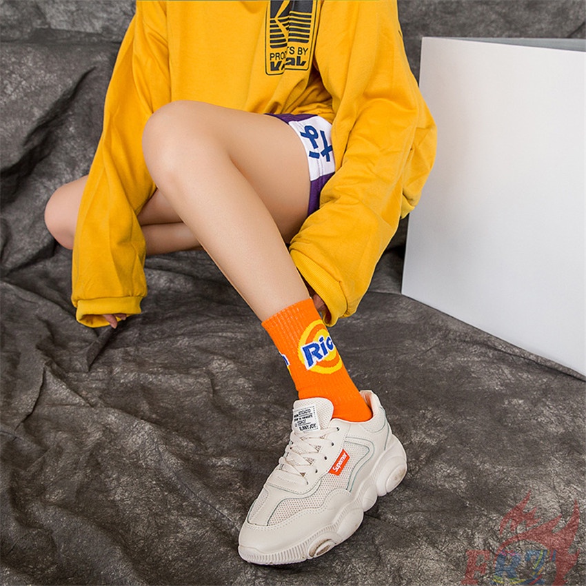 ❀ Tất Giàu ❀ 1 Đôi Tất Ngắn Unisex Phong Cách Hip Hop Đường Phố