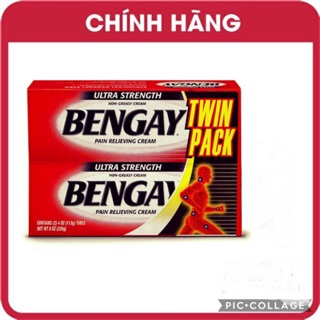Kem xoa bóp giảm đau BENGAY Ultra Strength 113g của Mỹ (bán hộp 2 tuýp thì nhân 2 sản phẩm )