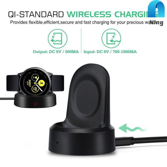 Ning Smart Watch Wireless Charger Charging Base for Samsung Galaxy watch 42mm 46mm SM-R800 R805 R810 R815