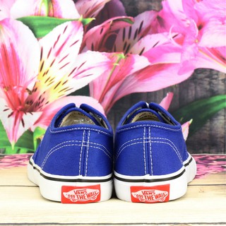 Giày van classic thời trang Nữ xanh coban.