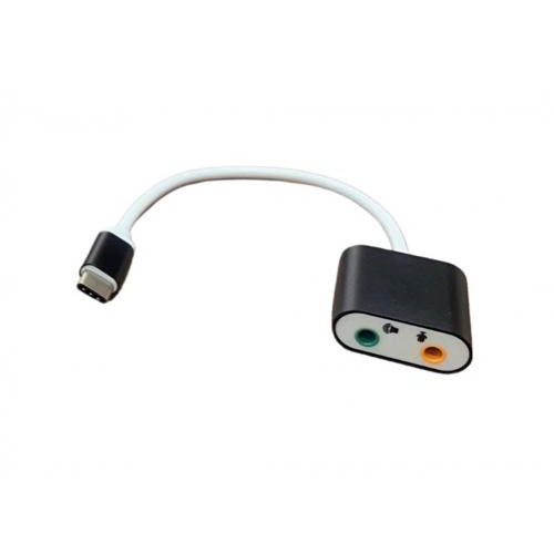 Cáp chuyển USB TYPE-C điện thoại sang 2 Cổng Audio 3.5 / Cắm là nhận ko cần cài đặt