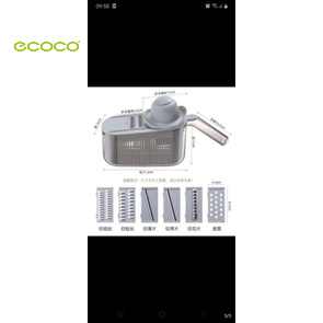 Hộp nạo ECOCO cao cấp tích hợp 6in1 1909 QH's