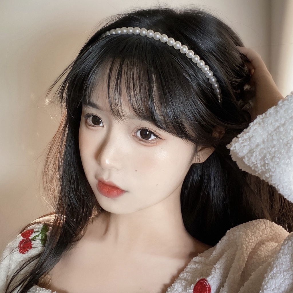Băng đô cài tóc đính ngọc trai thanh lịch sang trọng cho cô dâu