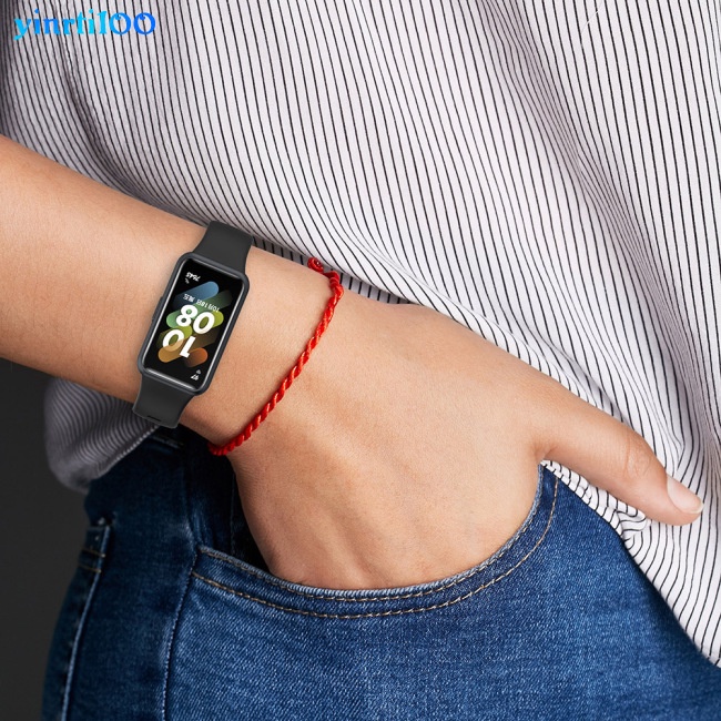 Dây Cao Su Mềm Thay Thế Chống Nước Có Thể Điều Chỉnh Kích Thước Yinrti100 Cho Đồng Hồ Huawei Band 7