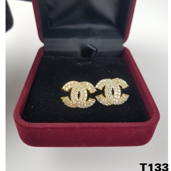 Bông Tai Nữ Đính Đá Nút T133 Namoo Jewelry