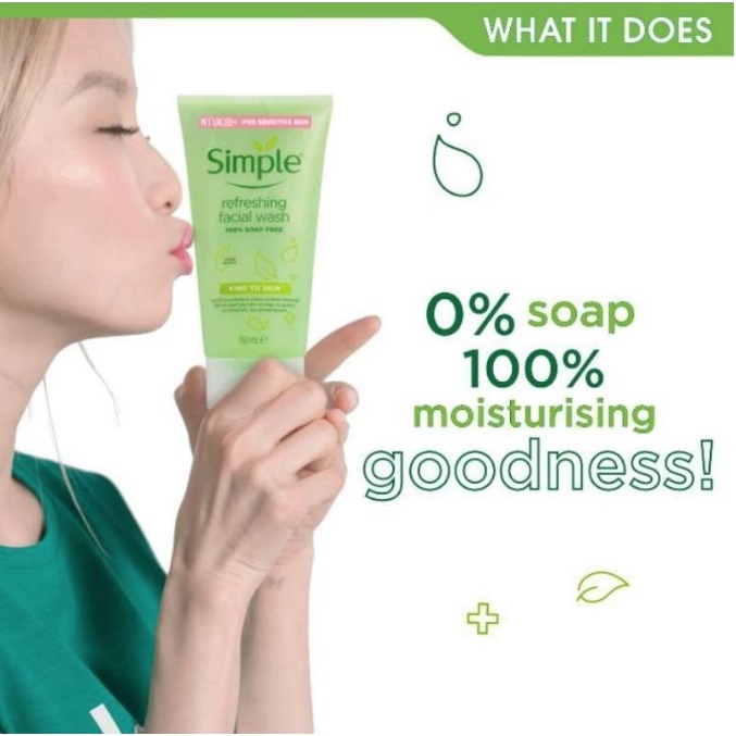 Nước tẩy trang Simple mặt mắt môi &amp; sữa rửa mặt gel tạo bọt dịu nhẹ da dầu - Shop Viloet