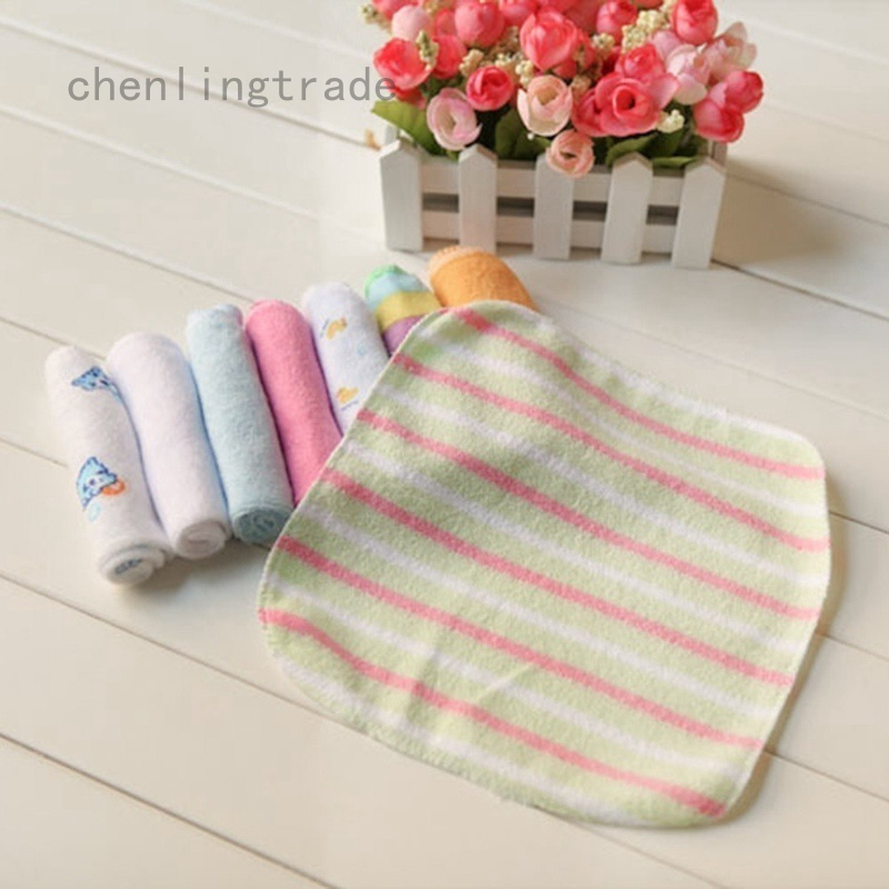 Set 8 Khăn Cotton Lau Mặt Cho Bé