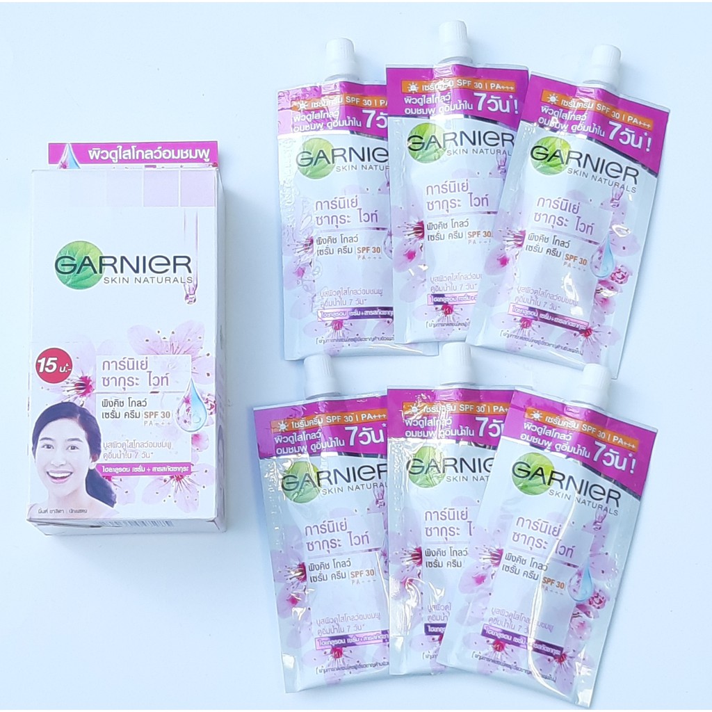 1 tuýp Kem lót Garnier 7ml dưỡng trắng da tự nhiên Garnier Skin Naturals