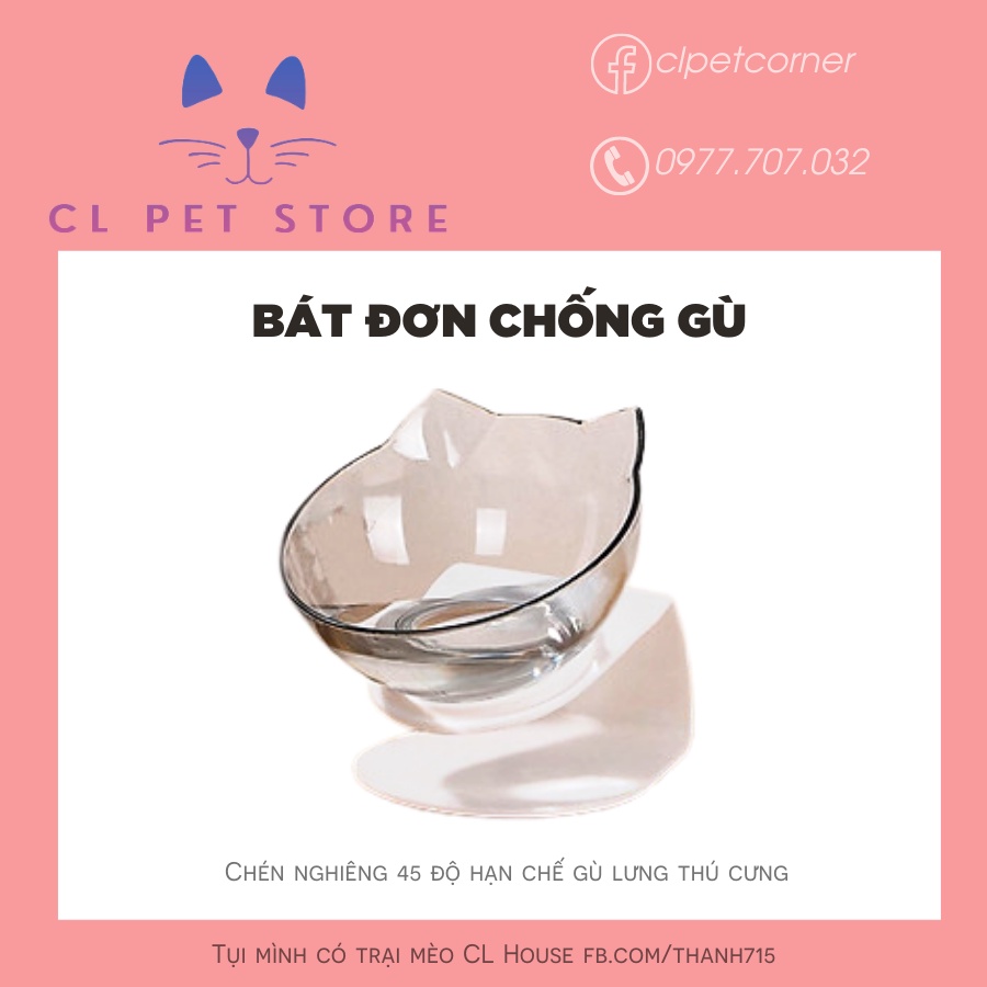 Chén ăn đơn chống gù - một chén đơn
