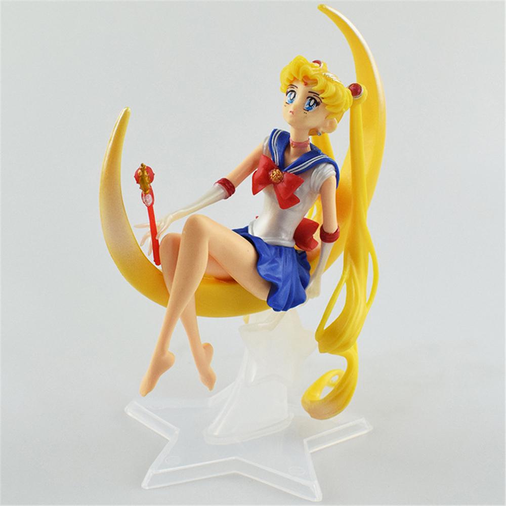 Mô Hình Đồ Chơi Nhân Vật Tsukino Usagi Thủy Thủ Mặt Trăng Bằng PVC