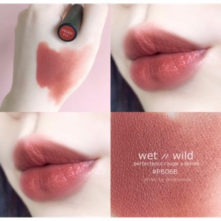 Son Wetnwild Lip Pout màu 606 hồng đất