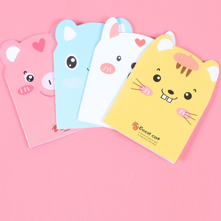 Sổ tay ghi chép hình thú A6 20 trang nhiều hình cute