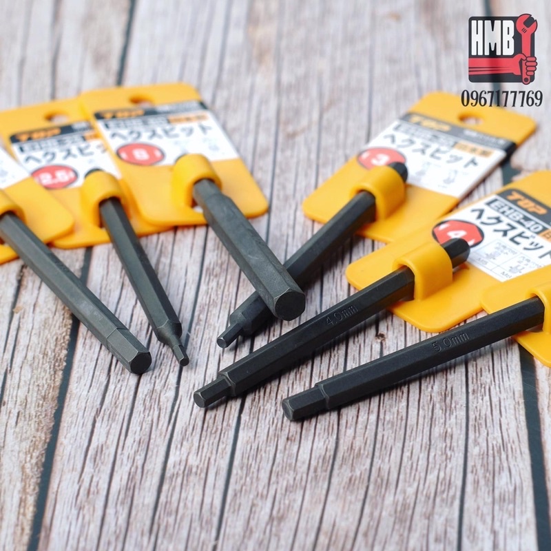 🇯🇵Made in Japan🇯🇵 Mũi vít lục giác Nhật Bản TOP Kogyo