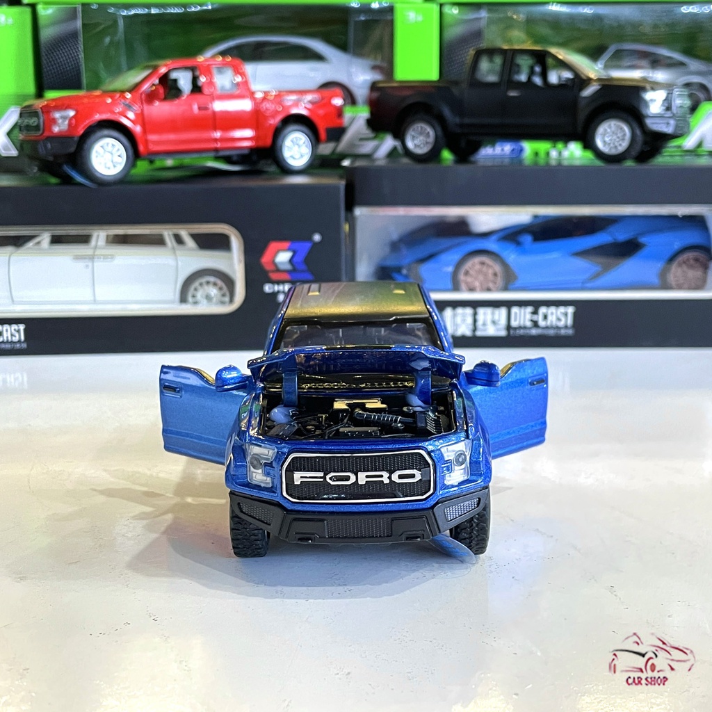 Mô hình xe bán tải Ford Ranger F150 tỉ lệ 1:32 màu xanh