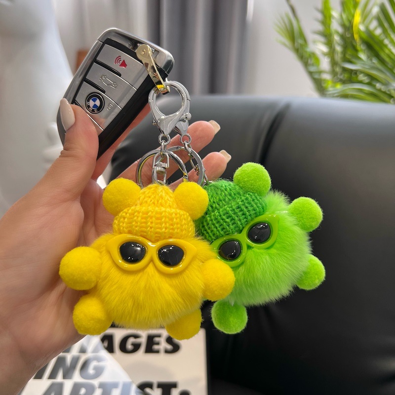 Móc Khóa Thỏ Nhồi Bông Dễ Thương Xinh Xắn