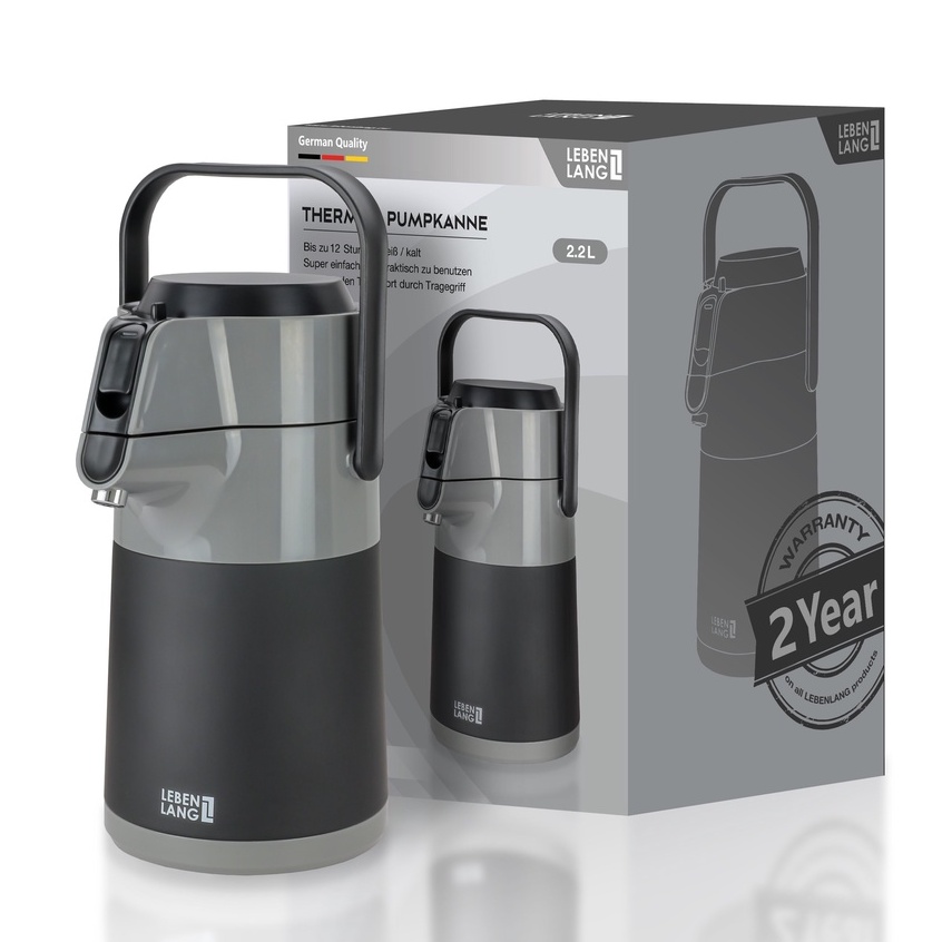Bình giữ nhiệt LEBENLANG LBP569G dung tích 2.2L inox 304 - BH 12 Tháng