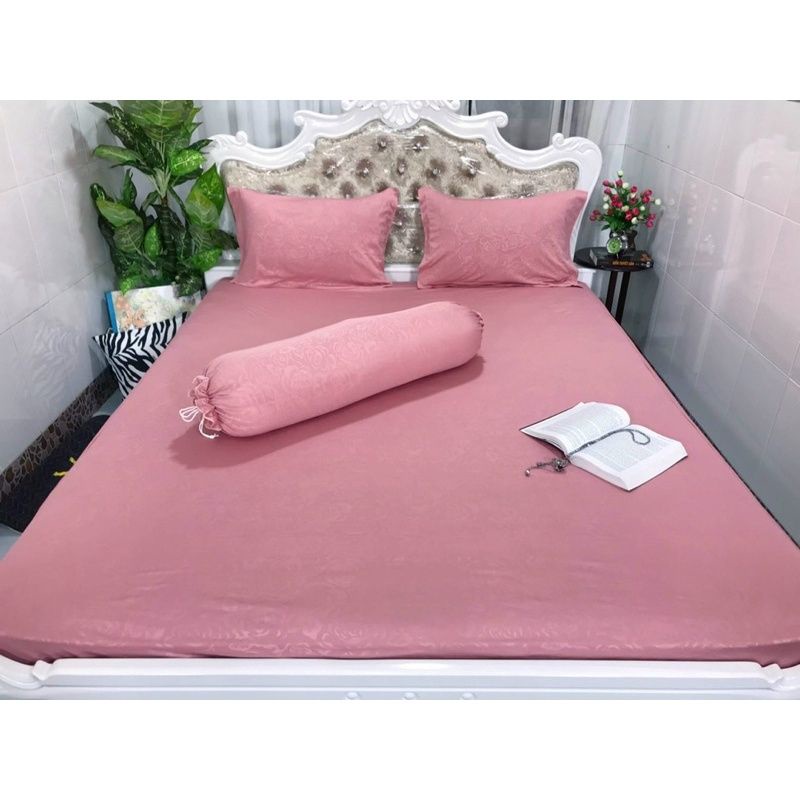 Bộ Drap thun vải gấm 4 món sang trọng