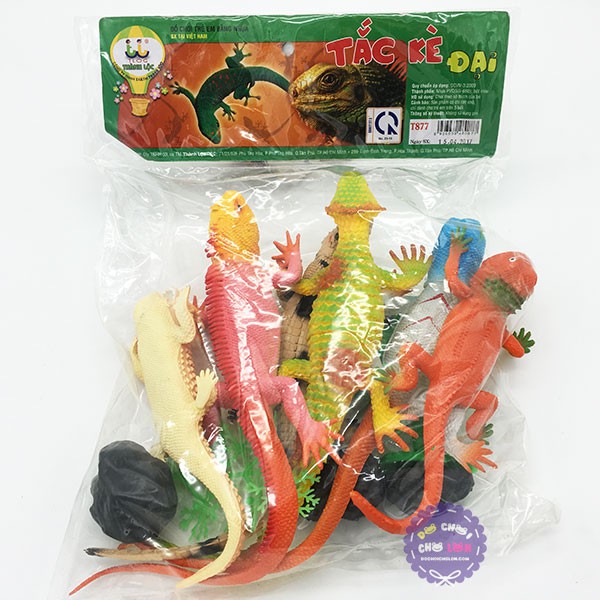 Bộ đồ chơi mô hình các loài tắc kè đại Thành Lộc bằng nhựa
