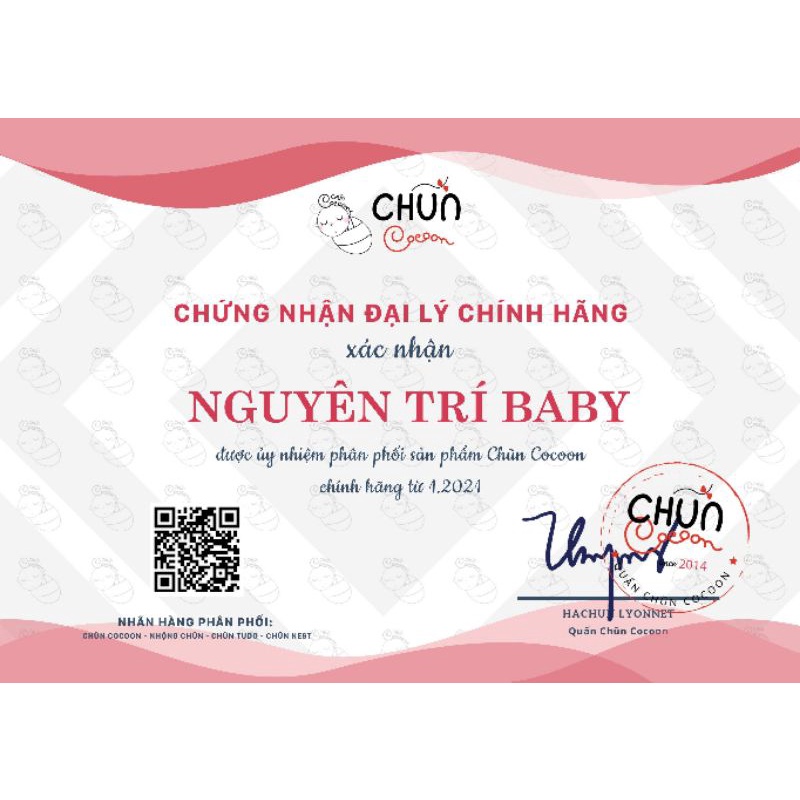 Nhộng chũn CoCoon chính hãng ( giúp bé tự ngủ ngon không giật mình )