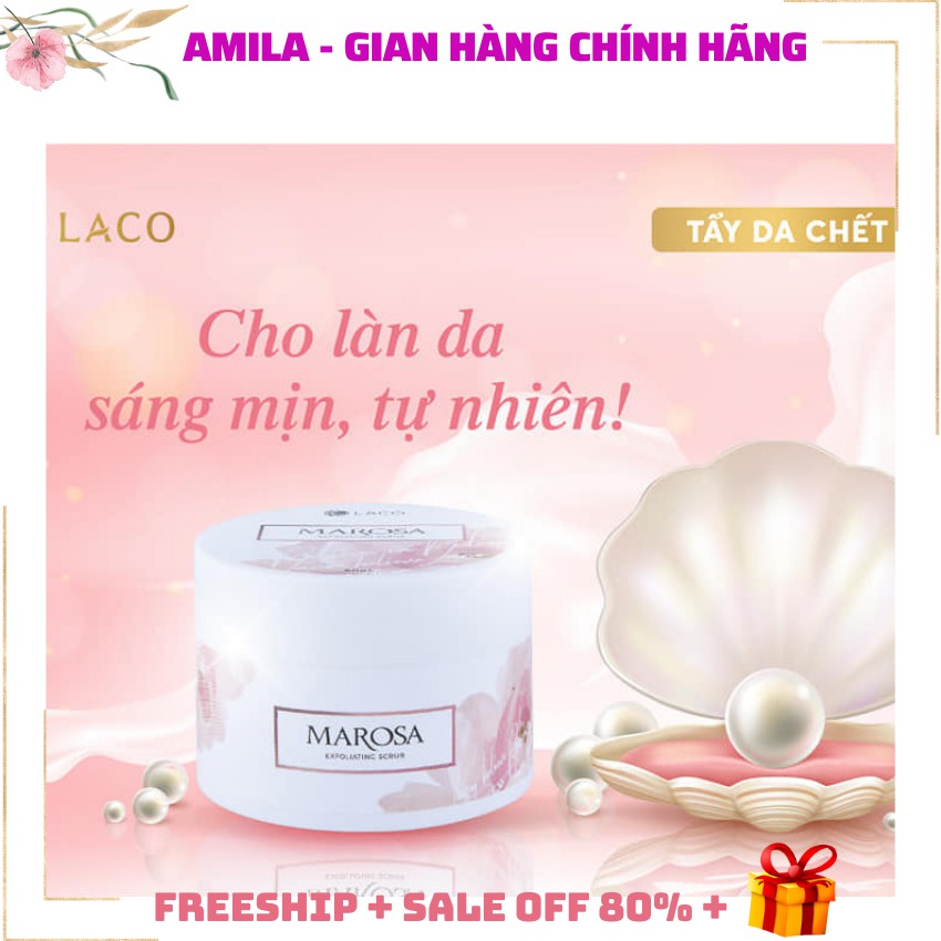 Tẩy tế bào chết Marosa Laco làm sạch da, bã nhờn, biểu bì, tẩy da chết, phục hồi làn da sáng trắng