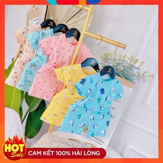 Đồ Bộ Cho Bé Hàng Thun Lạnh Hãng MINKY MOM  Phiên Bản Mặt Cún 5 Màu Xinh Xắn
