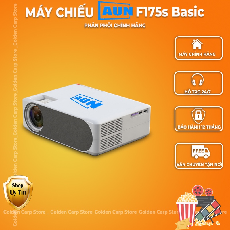 Máy Chiếu AUN F175s - Độ Phân Giả Fullhd 1080 - Siêu Sáng - Bảo Hành 12 Tháng