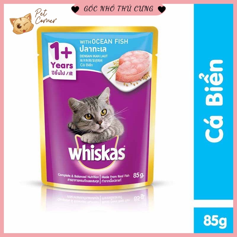 Pate cho mèo Whiskas gói 80gr