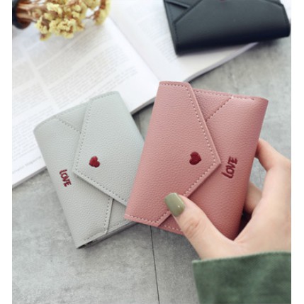 VÍ NỮ CẦM TAY FROM KOREA TRÁI TIM LOVE V238 HOT TREND 2019 | BigBuy360 - bigbuy360.vn