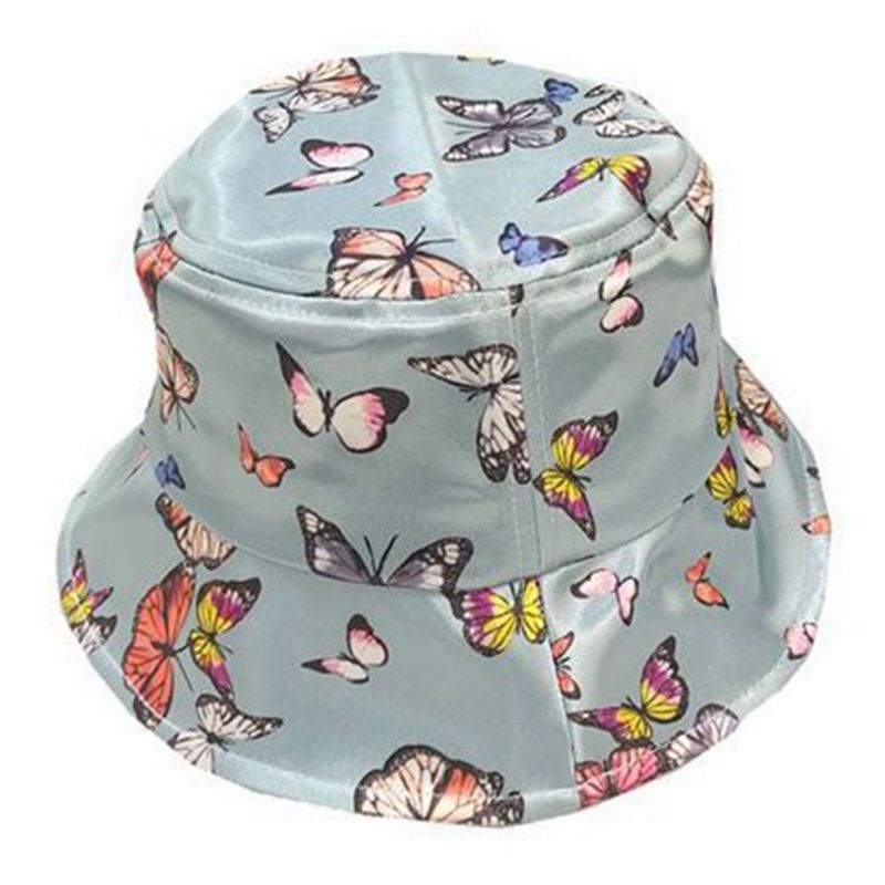 Nón Tai Bèo Chất Liệu Cotton In Họa Tiết Bướm Nhiều Màu Phong Cách Hip Hop Hàn Quốc Panama