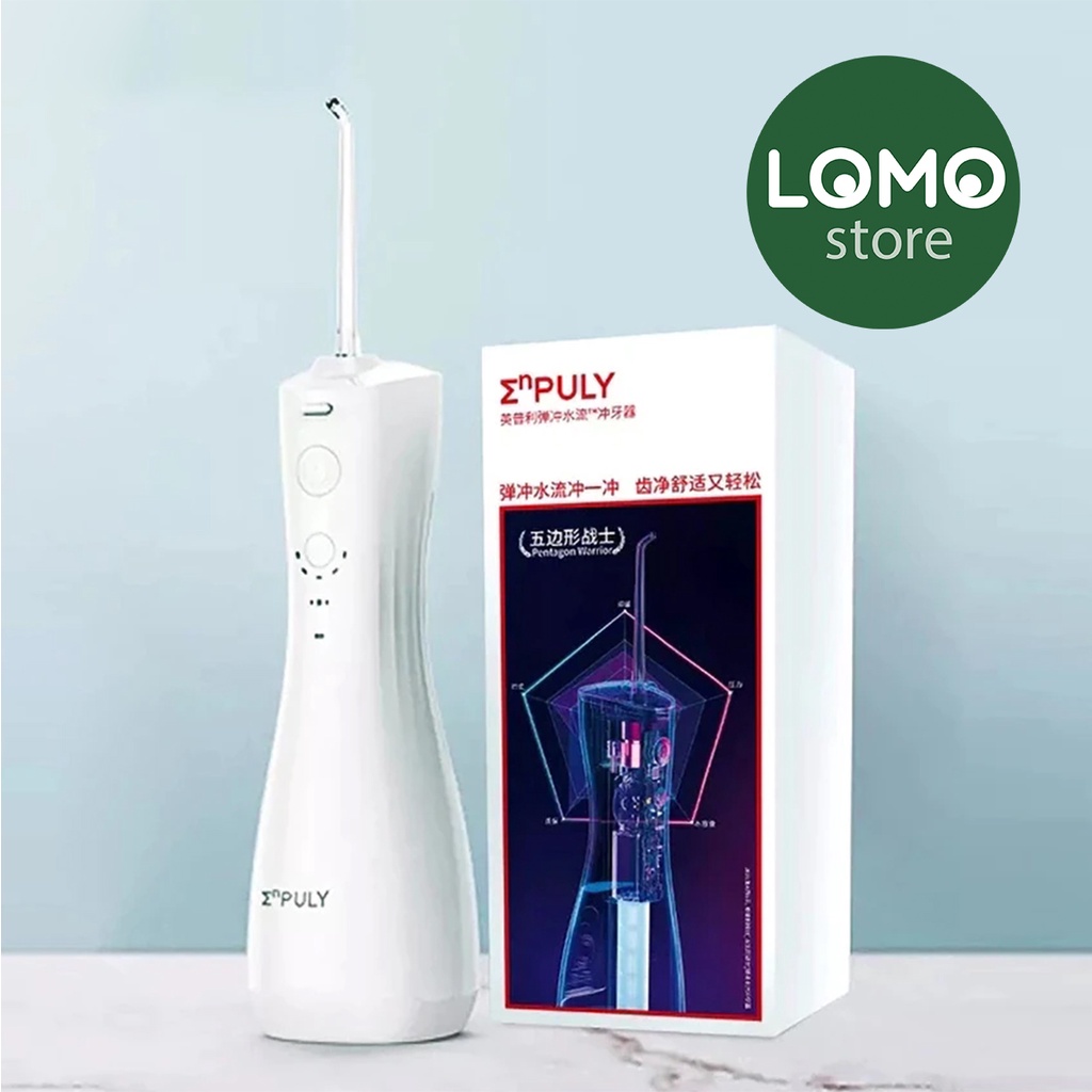 Máy tăm nước Enpuly ML8 pin 30 ngày, chống nước IPX7, bình chứa nước lớn 250 ml