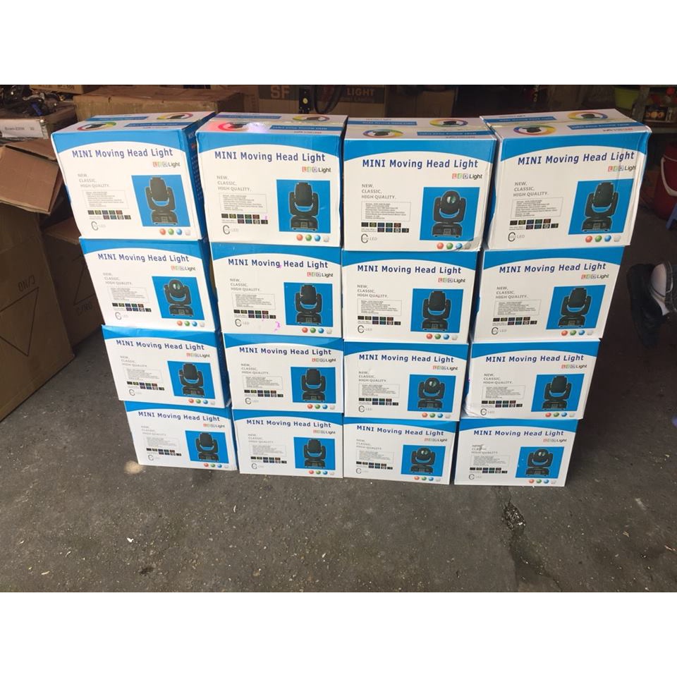 Đèn Beam Mini 30W Led + Hoa Quay