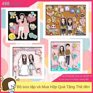 【HOT】Các cặp đôi Tự làm khung ảnh tùy chỉnh bạn gái món quà sinh nhật ba chiều sáng tạo Lễ tình nhân Ngày cho con