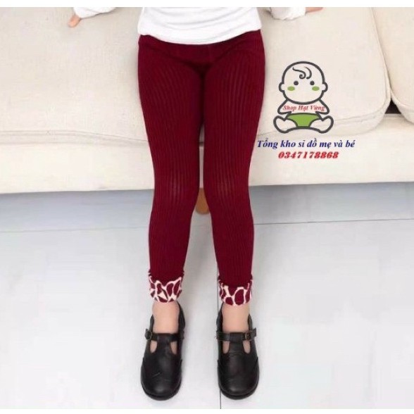 (1- 8 tuổi) Quần tất len tăm cho bé- quần legging giữ nhiệt cho bé