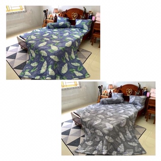 Bộ drap thun hàn quốc 4 món mẫu lá