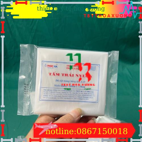 Tấm trải Nylon Phúc Hà dùng trong y tế, thẩm mỹ