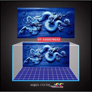 Tranh 3D - phông nền dán hồ cá, bể thuỷ sinh siêu đẹp và nét, có keo sẵn trên bề mặt, có thể in theo kích thước yêu cầu