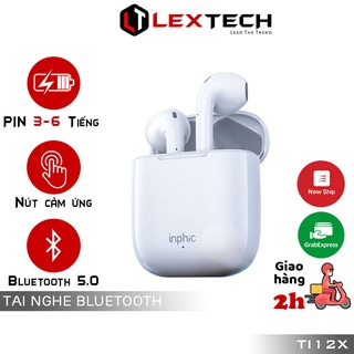 Tai nghe Bluetooth mini không dây nhét tai âm ấm, bass cực hay, cảm biến vân tay dành cho điện thoại, laptop