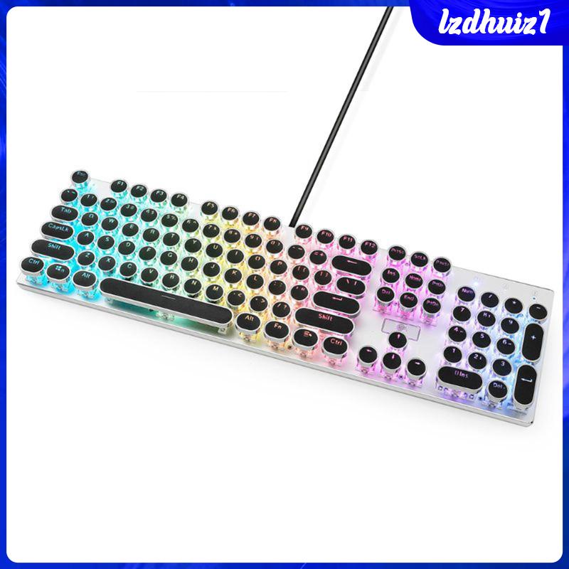 Bàn Phím Tròn 108 Phím Bằng PBT Phong Cách Cổ Điển Tiện Dụng Chơi Game