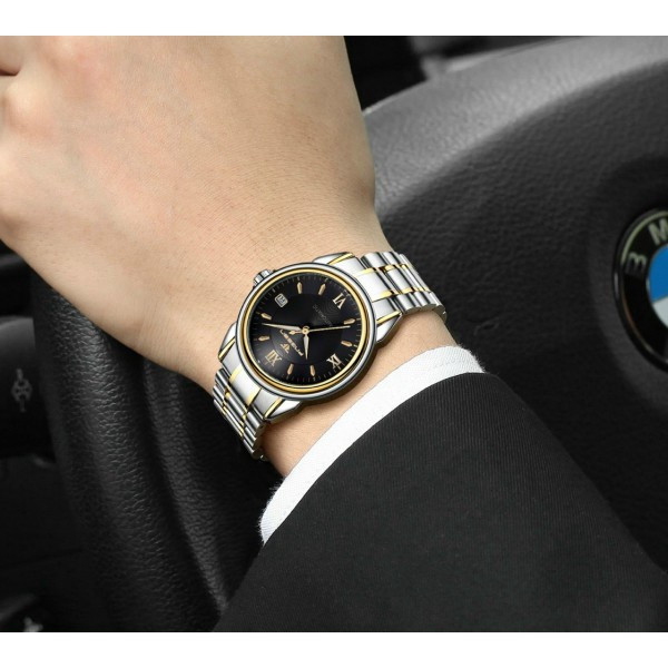 Đồng hồ nam F N G E E N chính hãng cao cấp đẹp, đồng hồ cơ nam dây da - kim loại lịch lãm sang trọng mã A14 | BigBuy360 - bigbuy360.vn