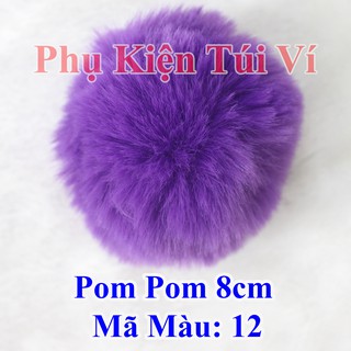 Pom pom trơn 8cm (30k/cái)
