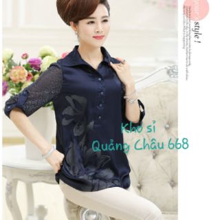 Áo sơ mi lụa Quảng Châu