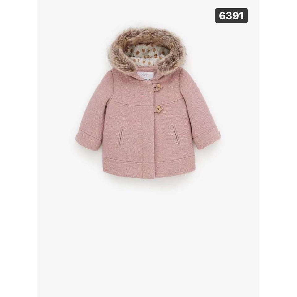 Áo dạ hồng Z.A.R.A BG