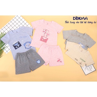 DB767 Bộ quần áo cài vai cộc tay Dokma (9-36M)