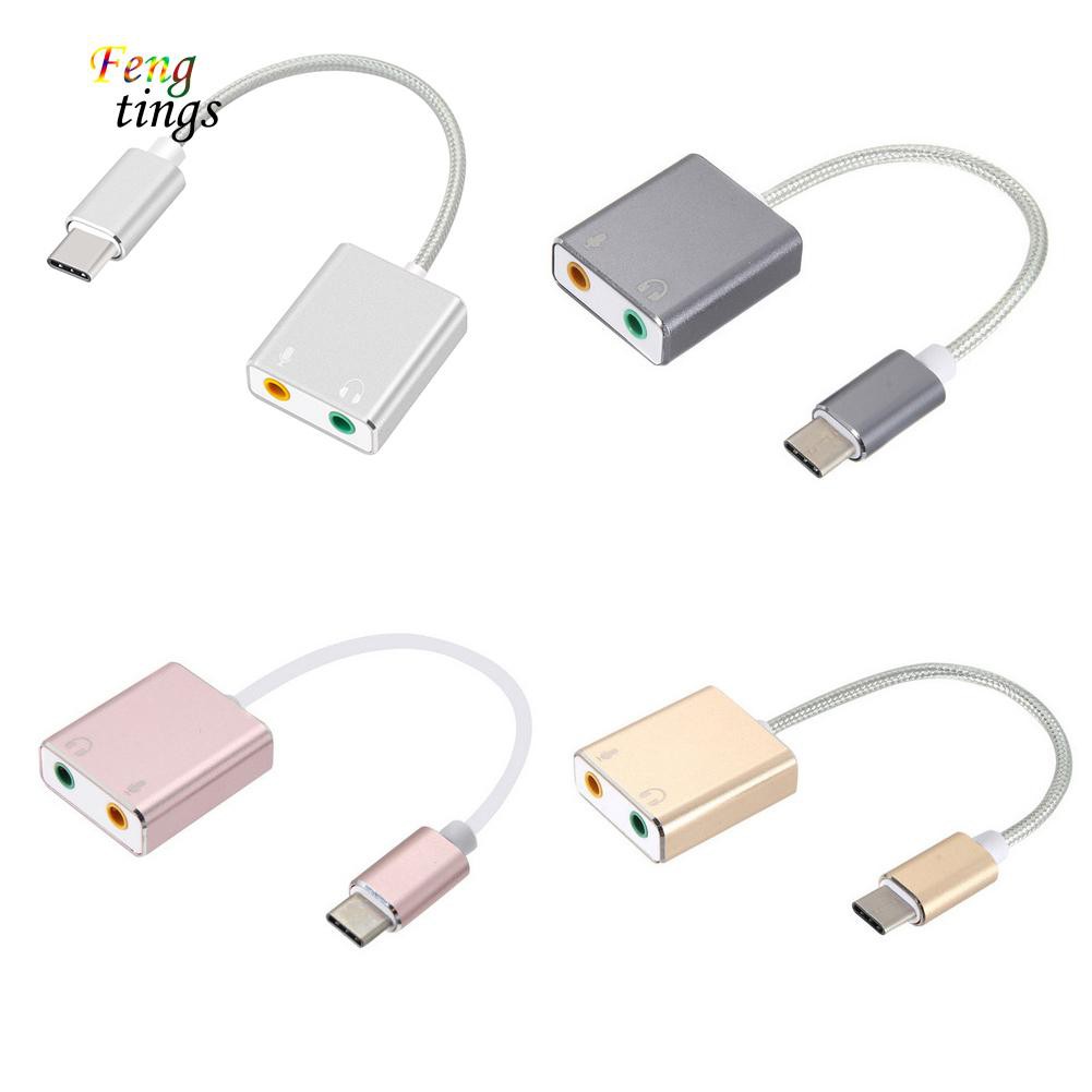 Phụ Kiện Chuyên Dụng Chất Lượng✿Thẻ Âm Thanh USB Loại C 7.1 Cho Macbook Pro Air 3.5mm
