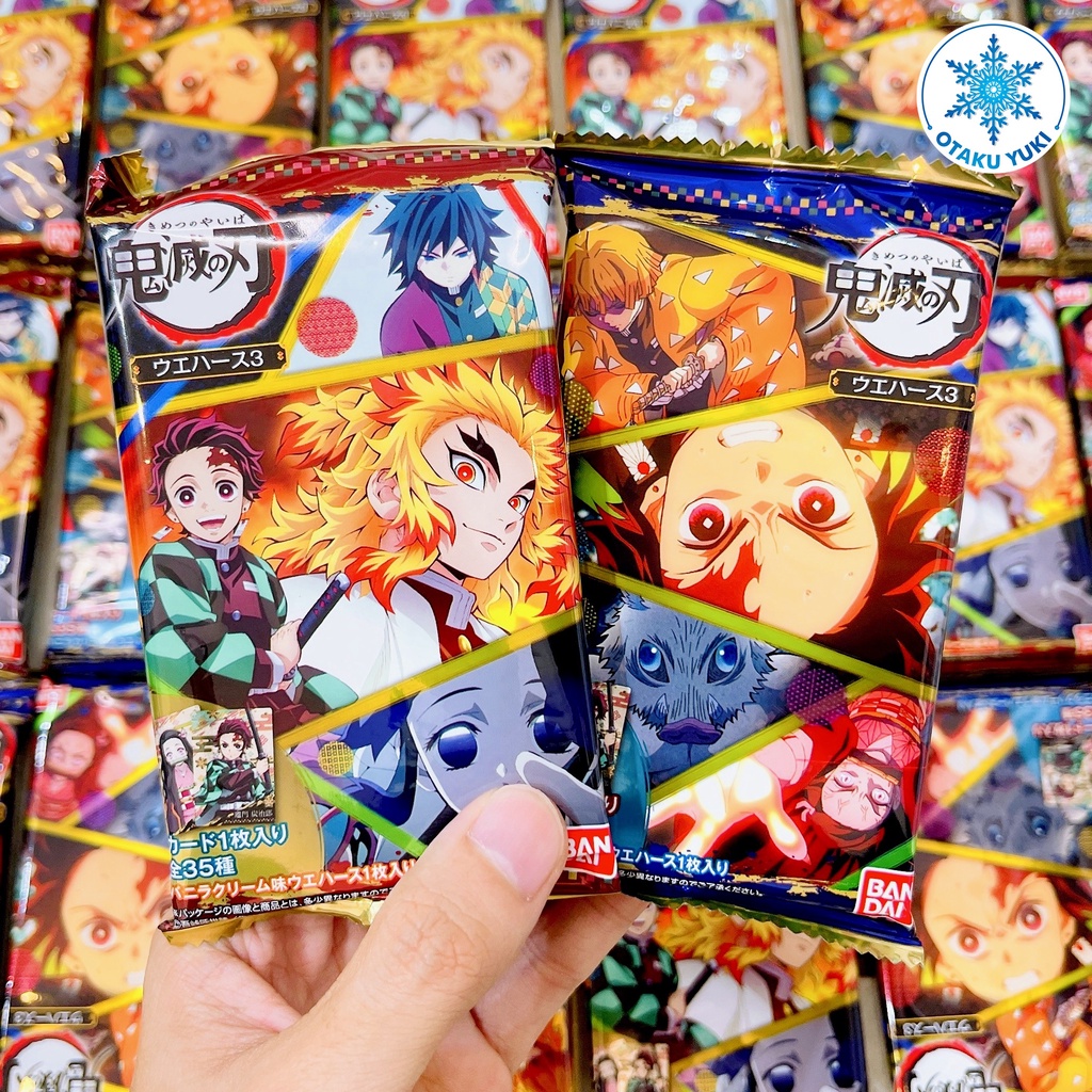 Gói Thẻ Nhân Phẩm Kimetsu No Yaiba Vol 3 - Bánh Xốp Kèm Card Vol 3 (Bandai)