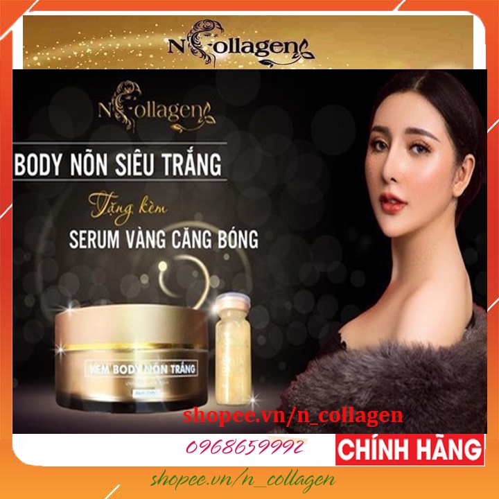 KEM DƯỠNG NÕN TRẮNG TOÀN THÂN N - COLLAGEN tặng chai se.rum vàng