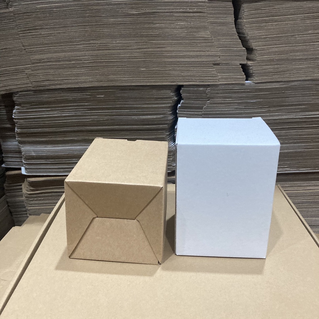 20 HỘP CARTON ĐÁY GÀI NẮP ĐẬY SIZE 10.5X10X14CM