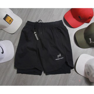 Quần Đùi Short Thể thao 2 lớp, Quần Đùi Nam Tập Gym 2 lớp