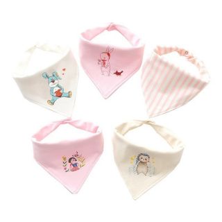 Set 5 yếm cotton cho bé