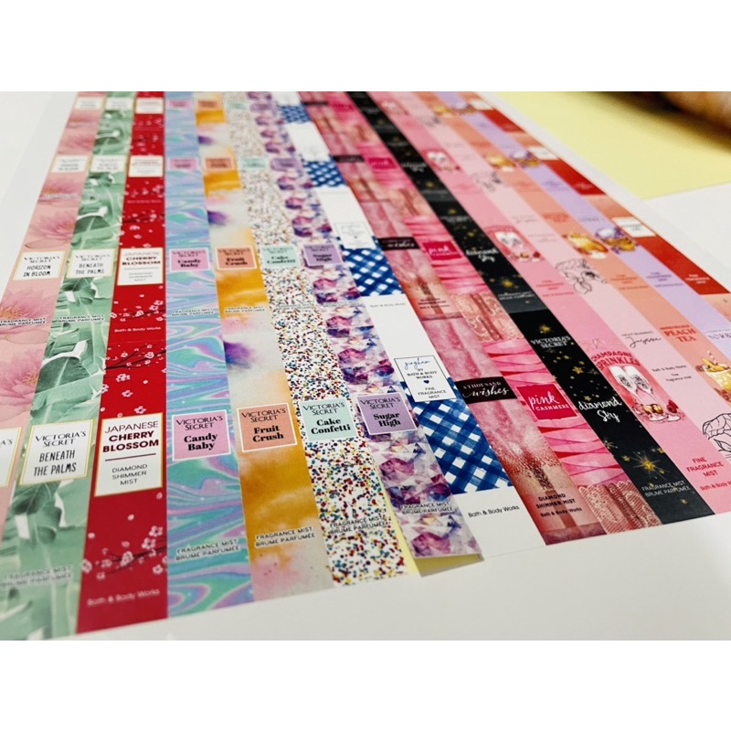 In Tem Dán Chai Chiết Body Mist Theo Yêu Cầu